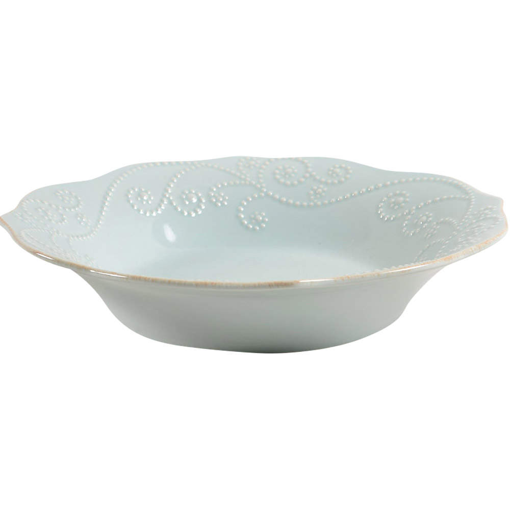 French Perle Ice Blue 9" Individual Pasta Bowl by Lenox-1