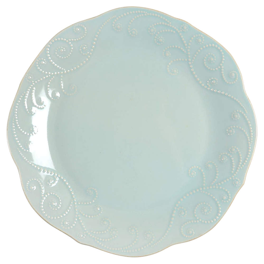 French Perle Ice Blue Dinner Plate by Lenox-1