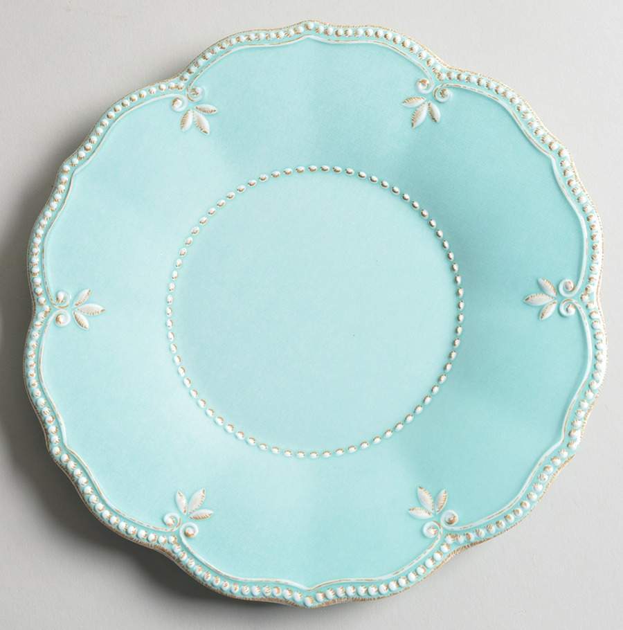 French Perle Ice Blue Melamine Salad Plate by Lenox-1