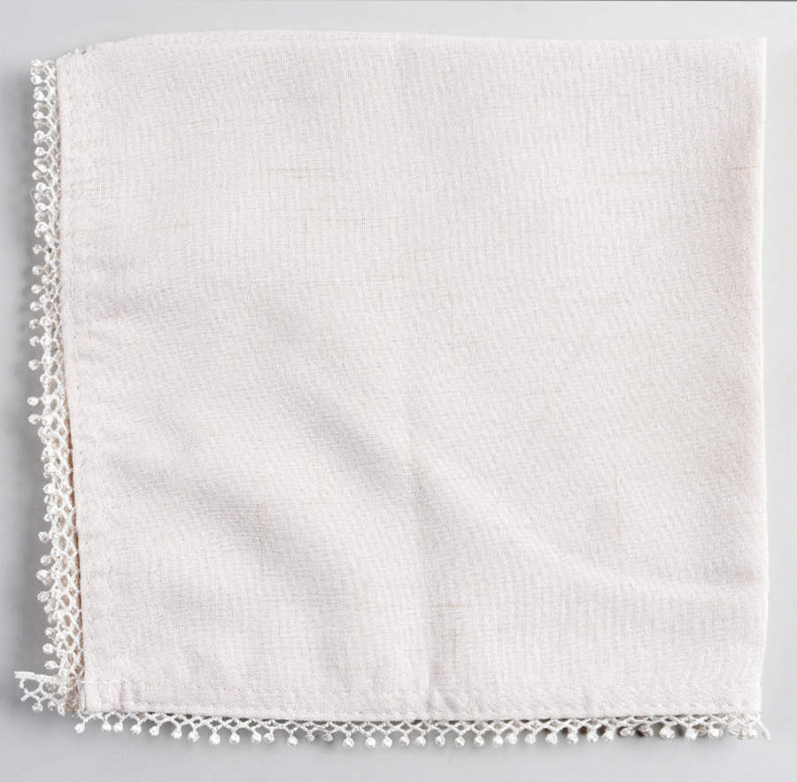 French Perle White Cloth Napkin by Lenox-1