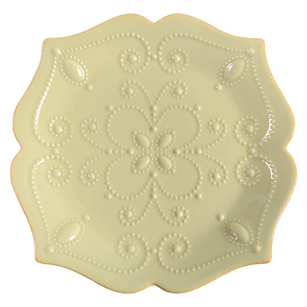 French Perle Pistachio Dessert/Pie Plate by Lenox-1