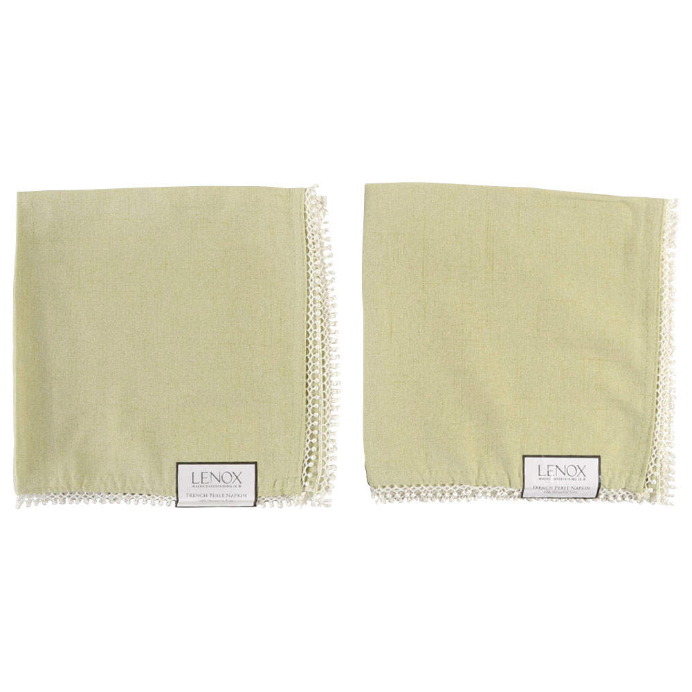 French Perle Pistachio Cloth Napkin - Set of 2 by Lenox-1