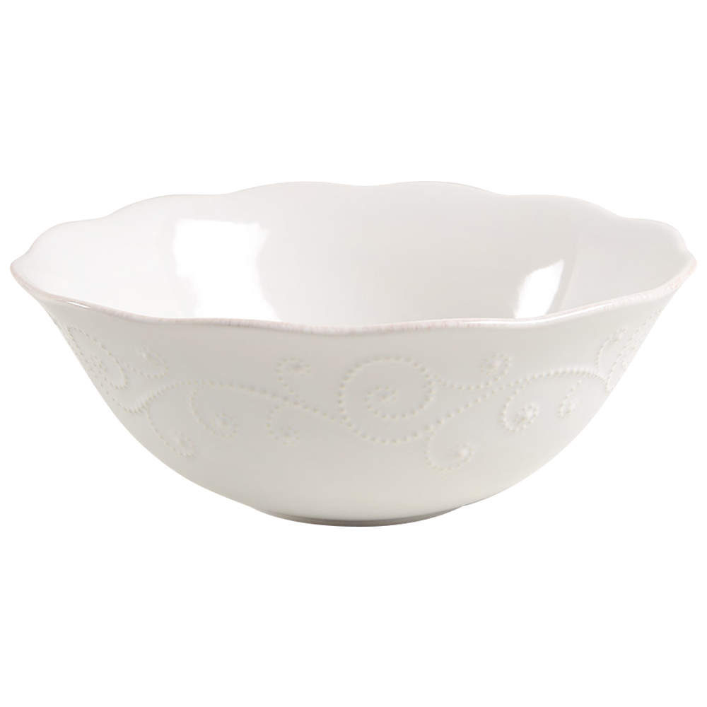 French Perle White 10" Round Serving Bowl by Lenox-1