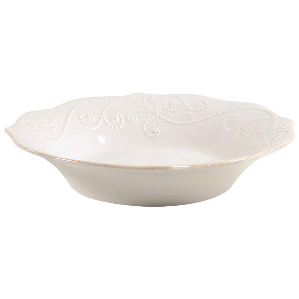 French Perle White 9" Individual Pasta Bowl by Lenox-1