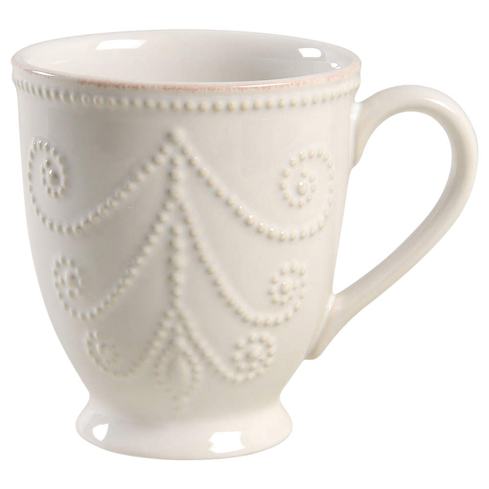 French Perle White Mug by Lenox-1