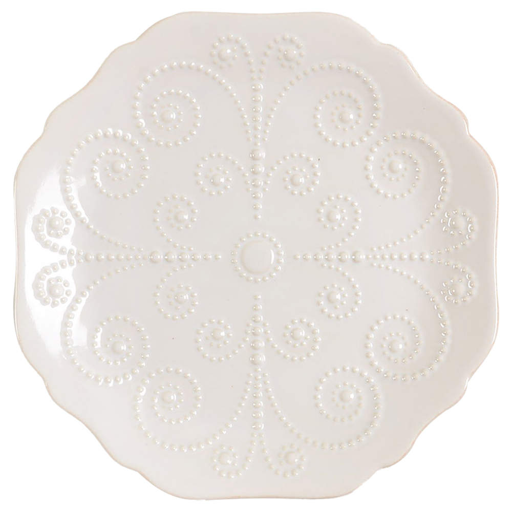 French Perle White Dessert/Pie Plate by Lenox-1