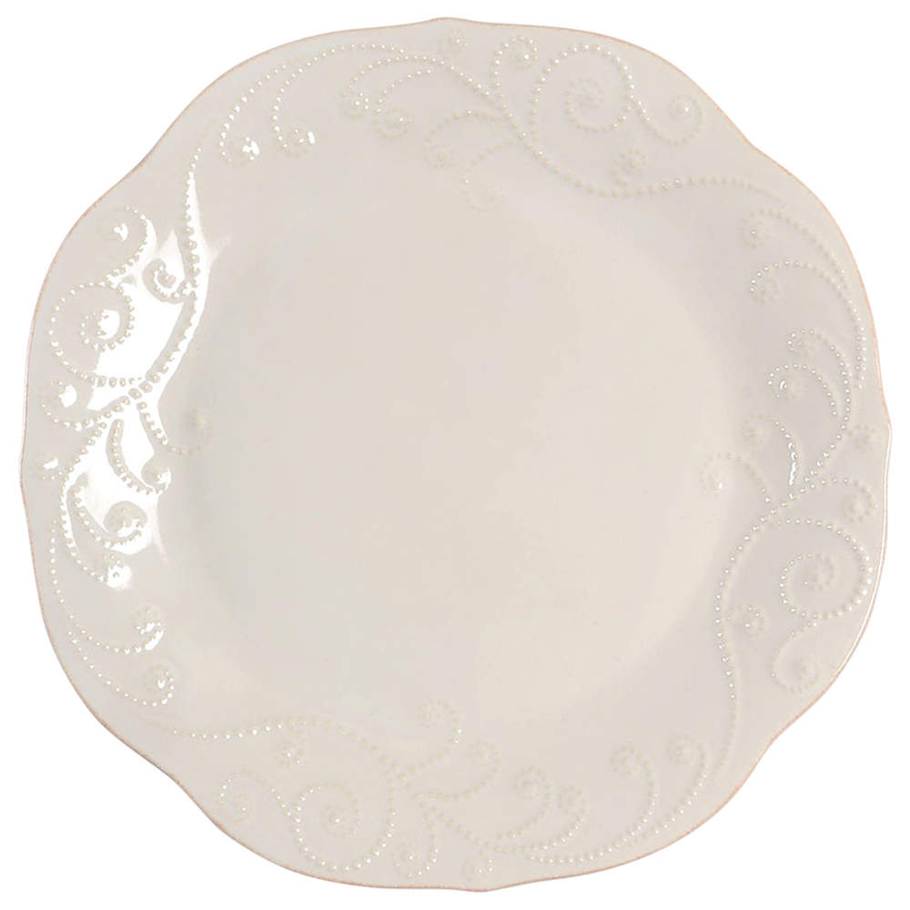 French Perle White Dinner Plate by Lenox-1