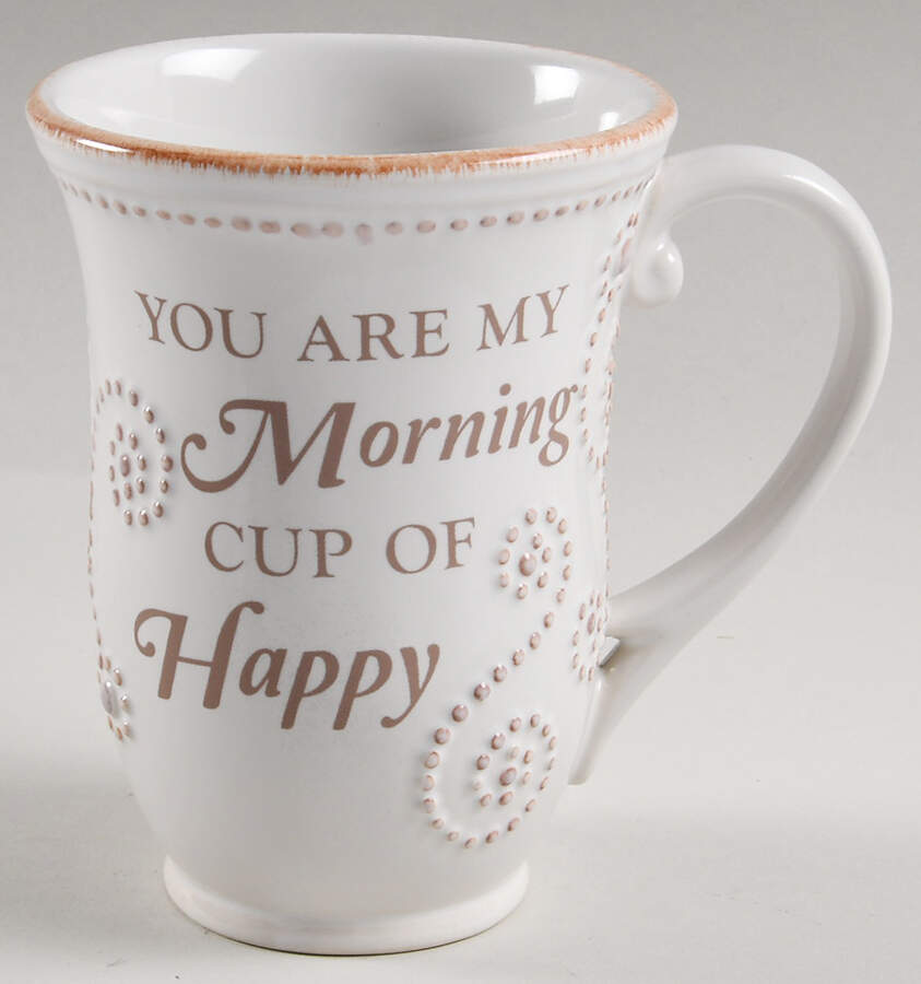 French Perle White Sentiment Mug by Lenox-1