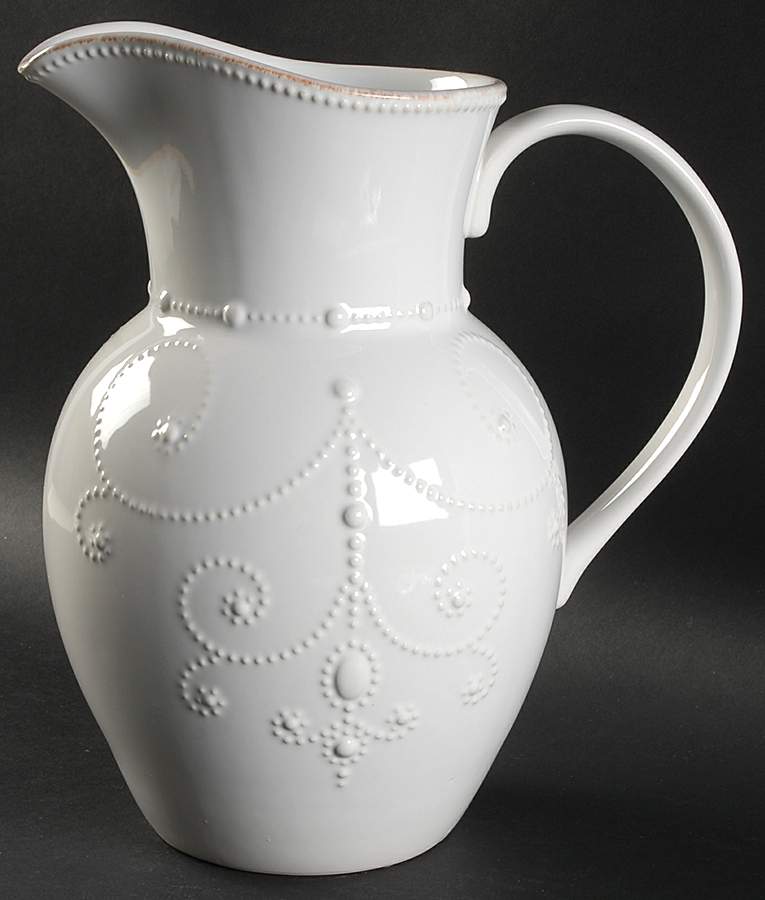 French Perle White 78 Oz Pitcher by Lenox-1