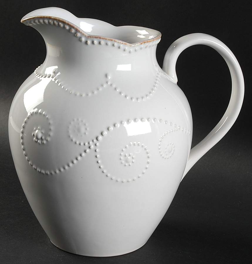 French Perle White 58 Oz Pitcher by Lenox-1