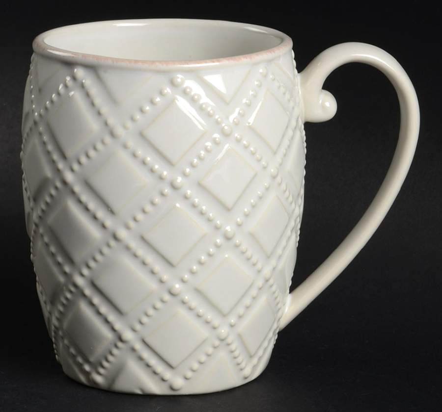 French Perle White Mug by Lenox-1