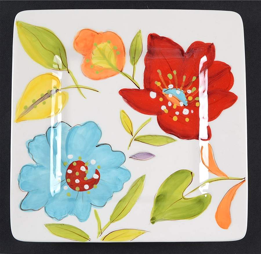 Chloe Square Salad Plate by Laurie Gates-1
