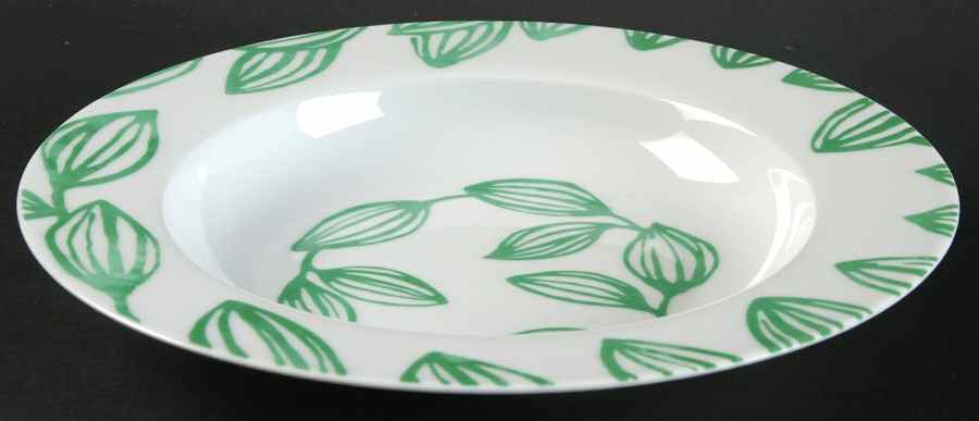 Leaf Rim Soup Bowl by Lulu Dk-1