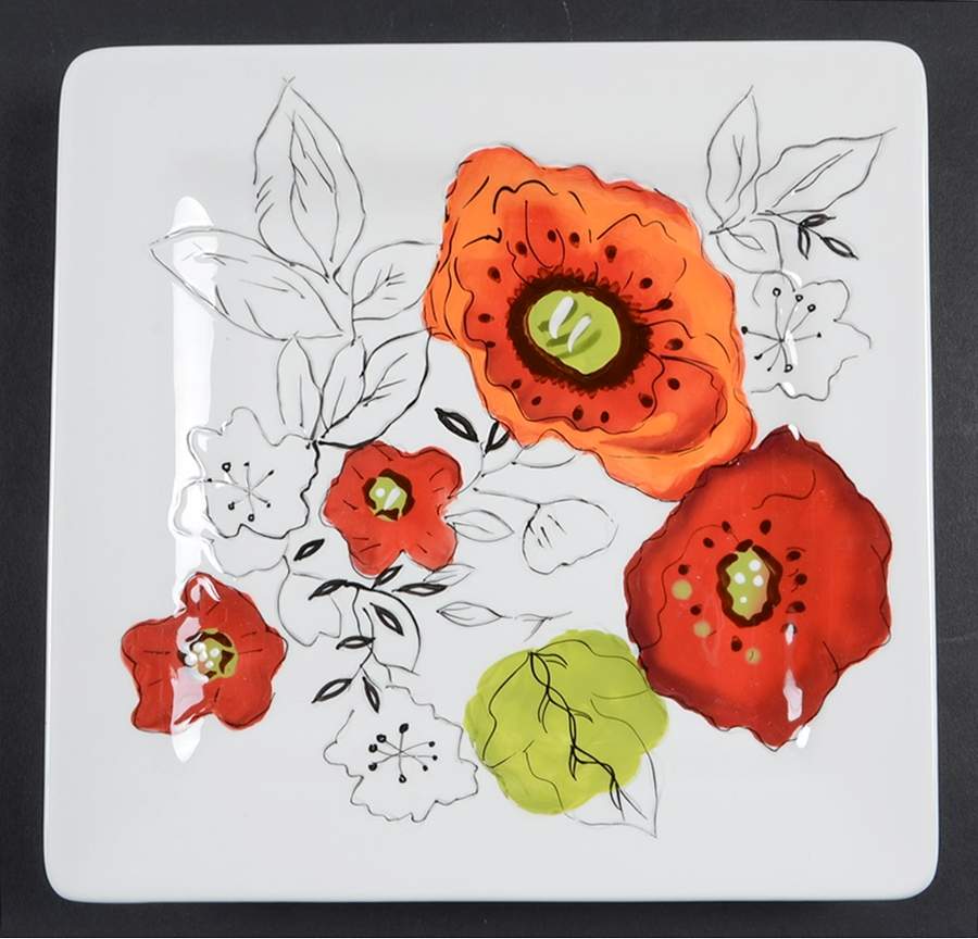 Samantha Square Salad Plate by Laurie Gates-1