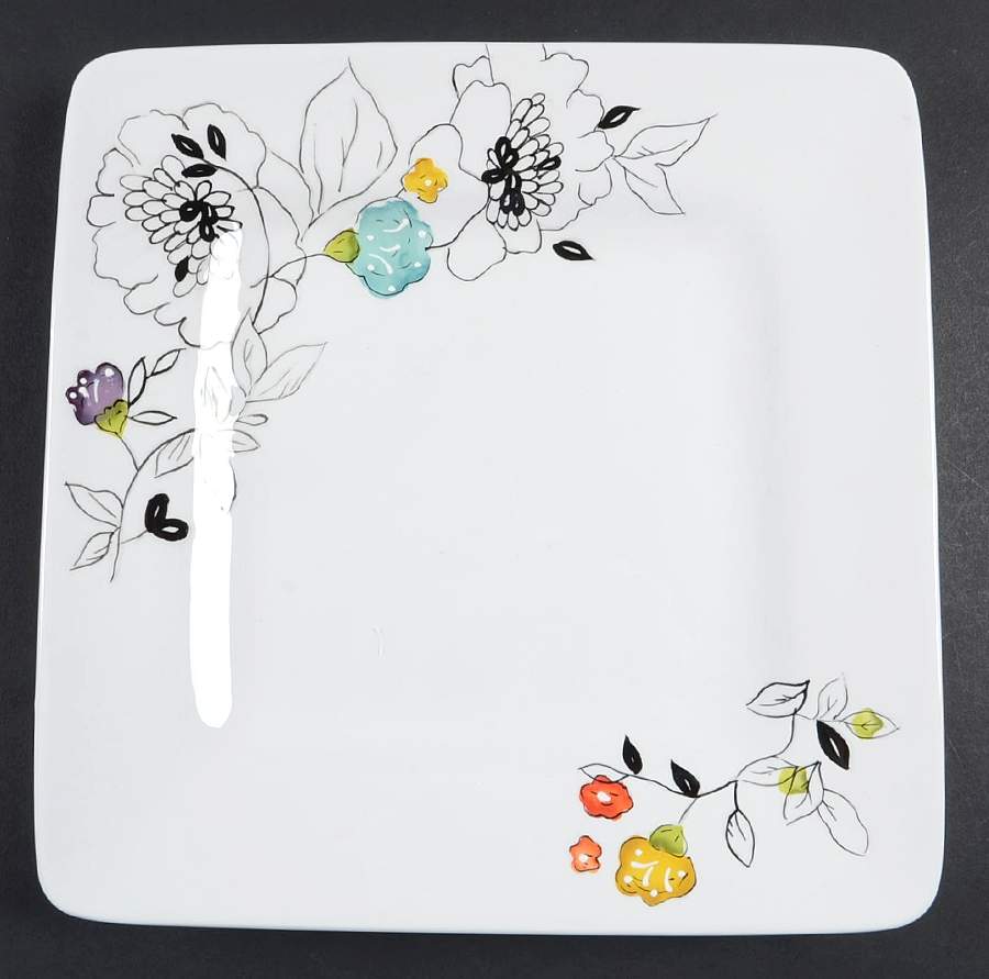 Samantha Square Dinner Plate by Laurie Gates-1