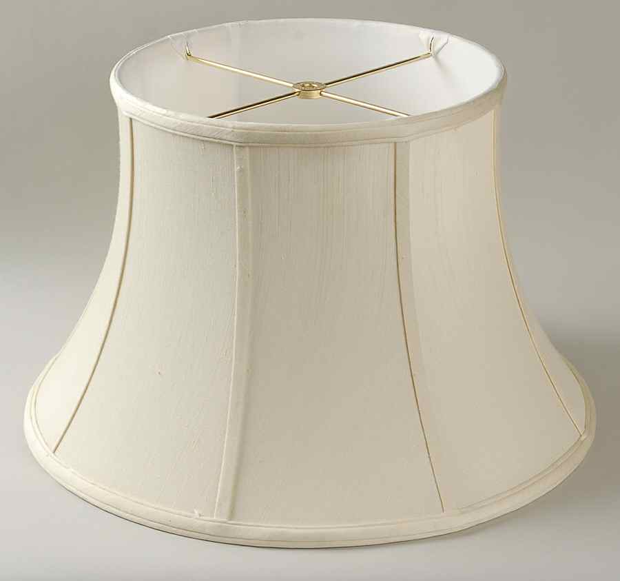 White Linen Shade for 32" Electric Lamp by Lenox-1