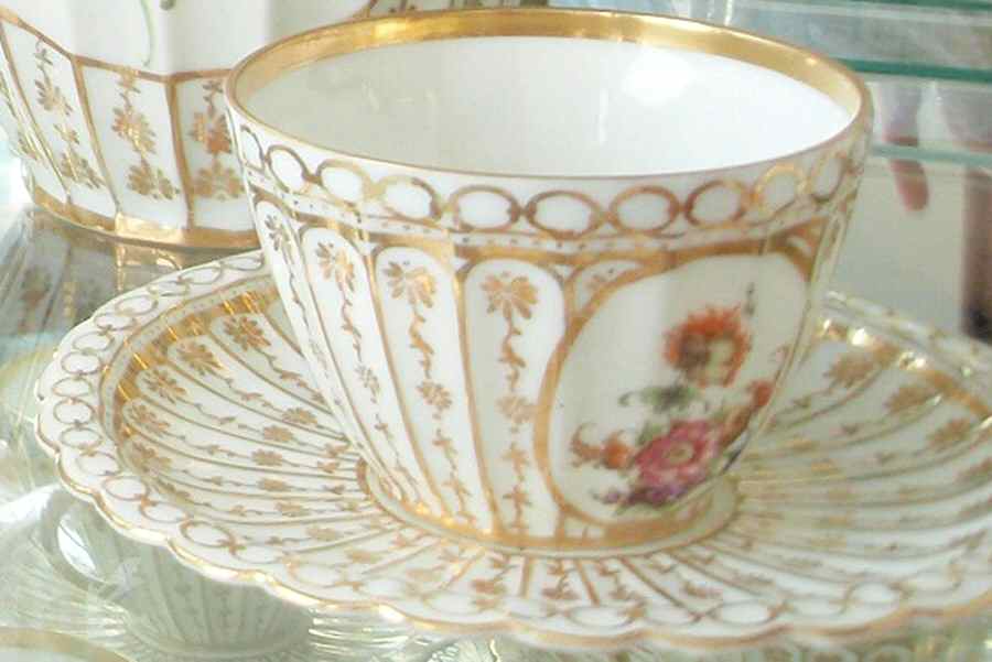 1756 Flat Cup & Saucer Set by Ludwigsburg-1
