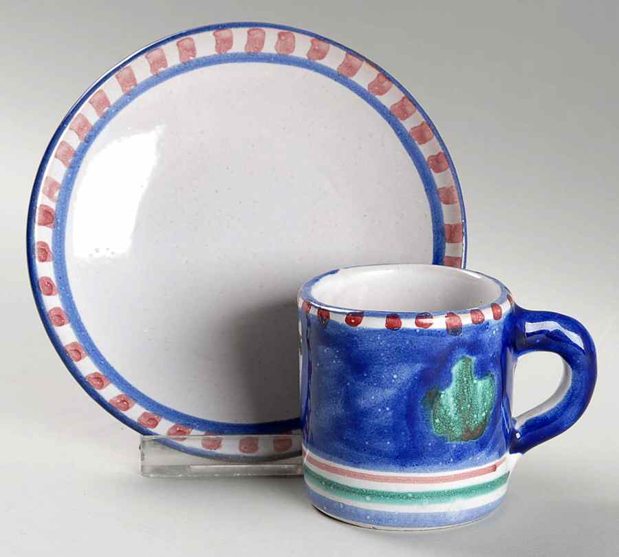 L2M3 Flat Demitasse Cup & Saucer Set by La Musa Ceramiche-1