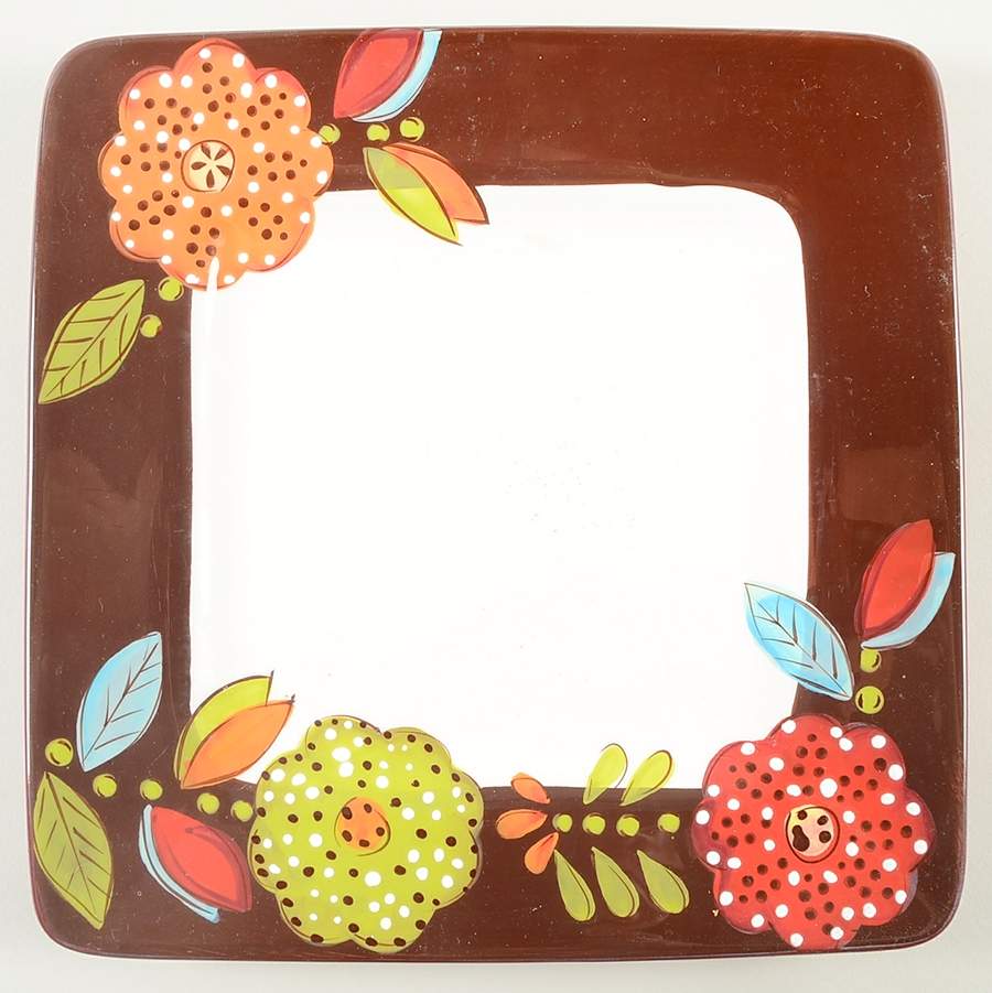 Rae Square Dinner Plate by Laurie Gates-1