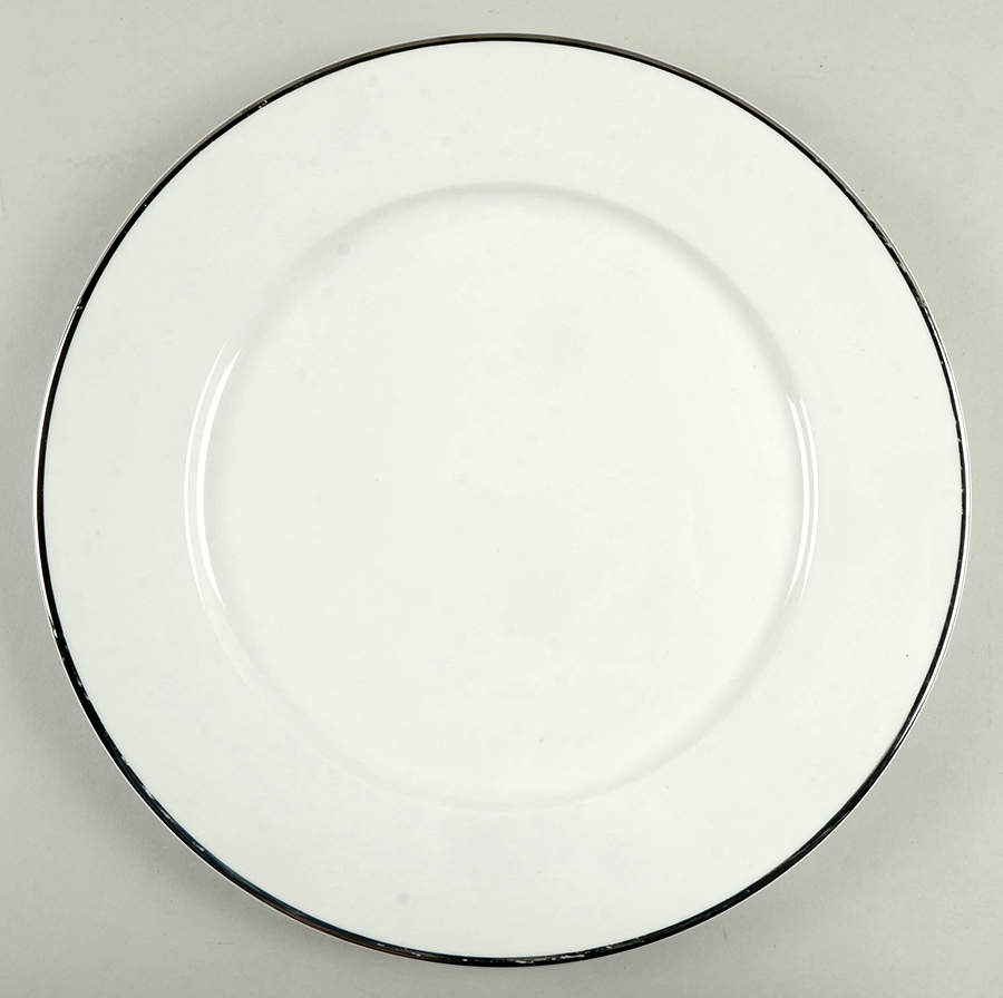 Platinum Banded 12" Chop Plate (Round Platter) by Linens N Things-1
