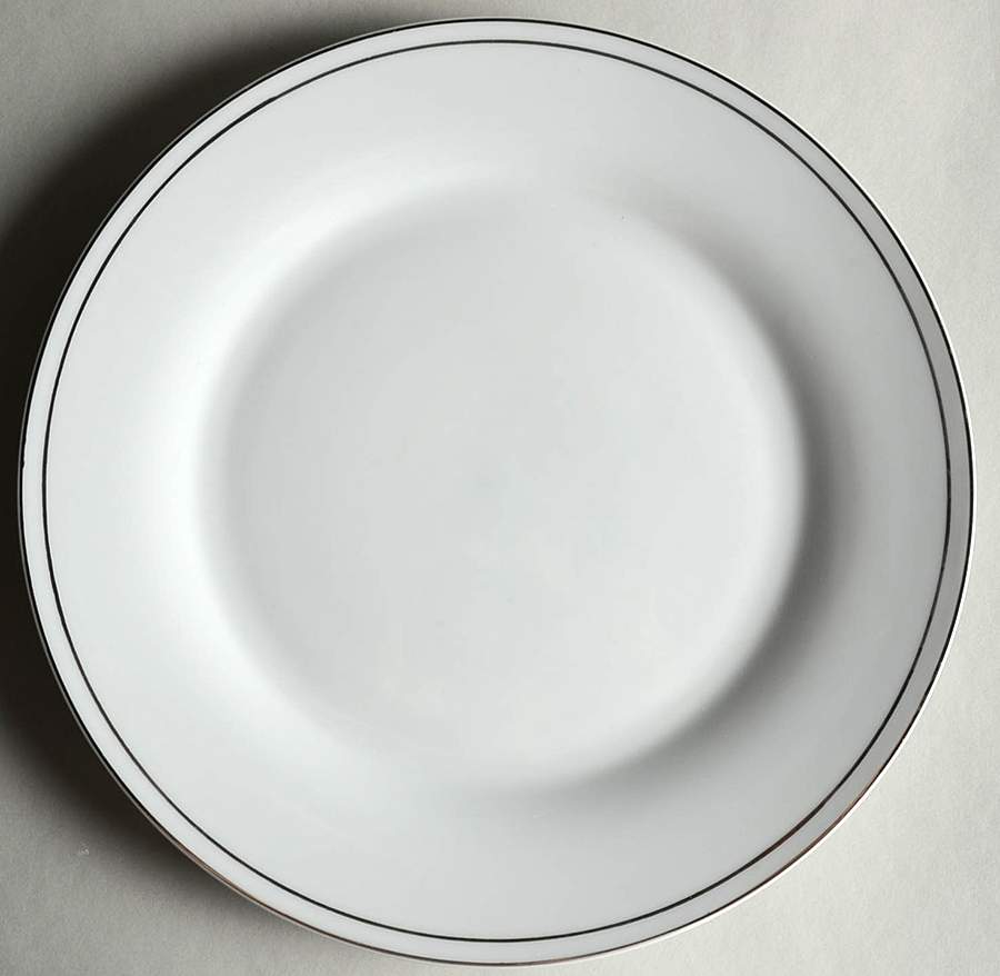 Platinum Banded Dinner Plate by Linens N Things-1