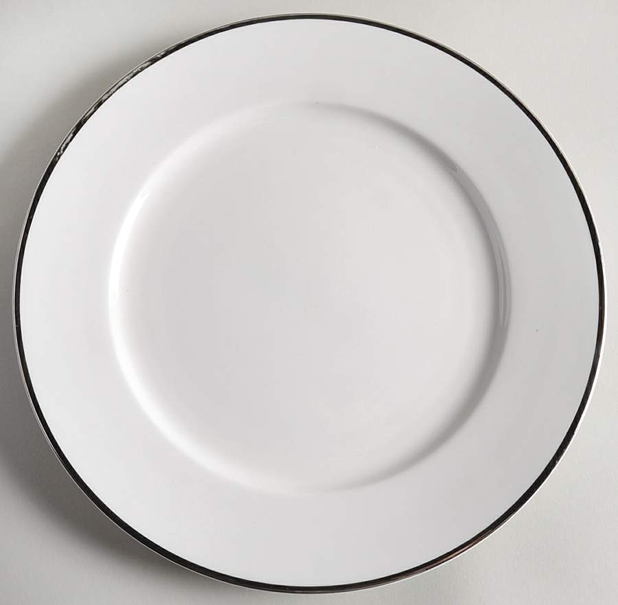 Platinum Banded Dinner Plate by Linens N Things-1
