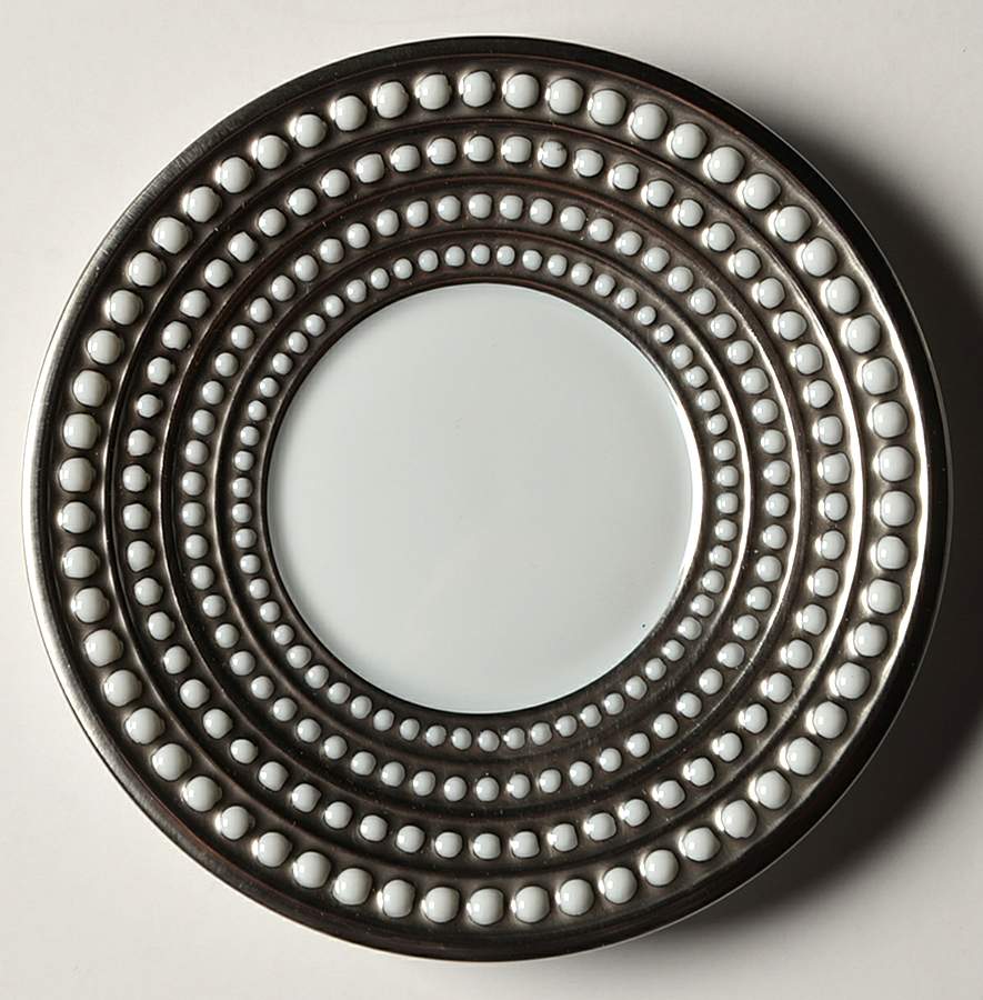 Perlee Platinum Saucer for Espresso Cup by L'Objet-1