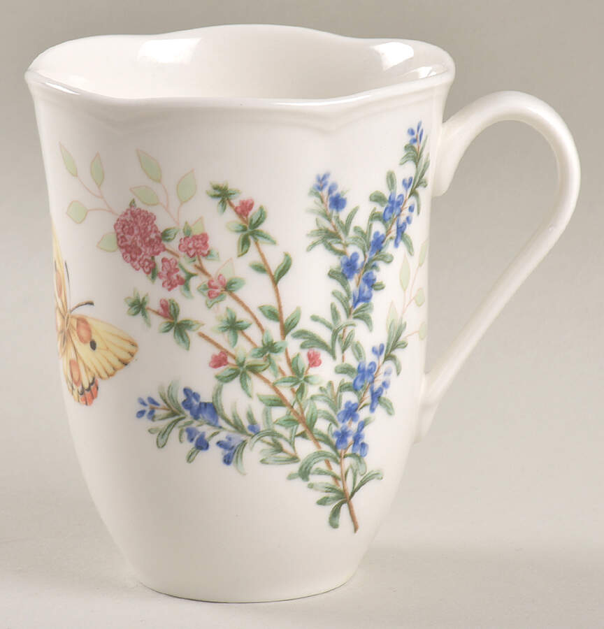 Butterfly Meadow Herbs Mug by Lenox-1
