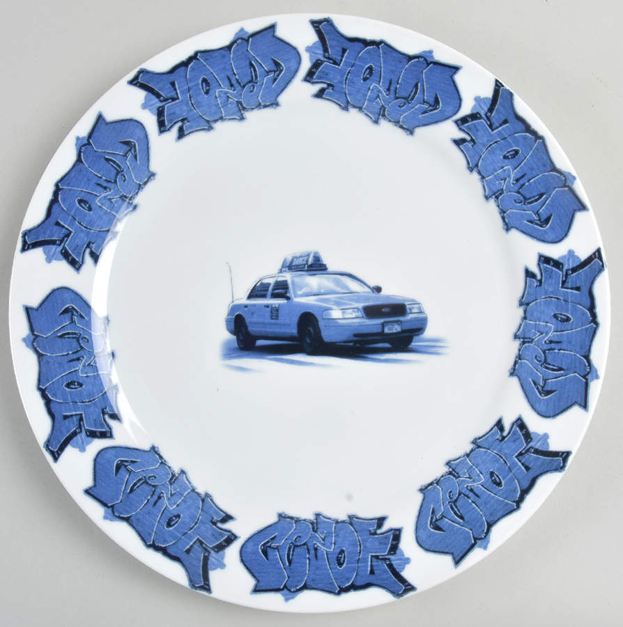 New York Delft Dinner Plate by Lovegrove & Repucci-1