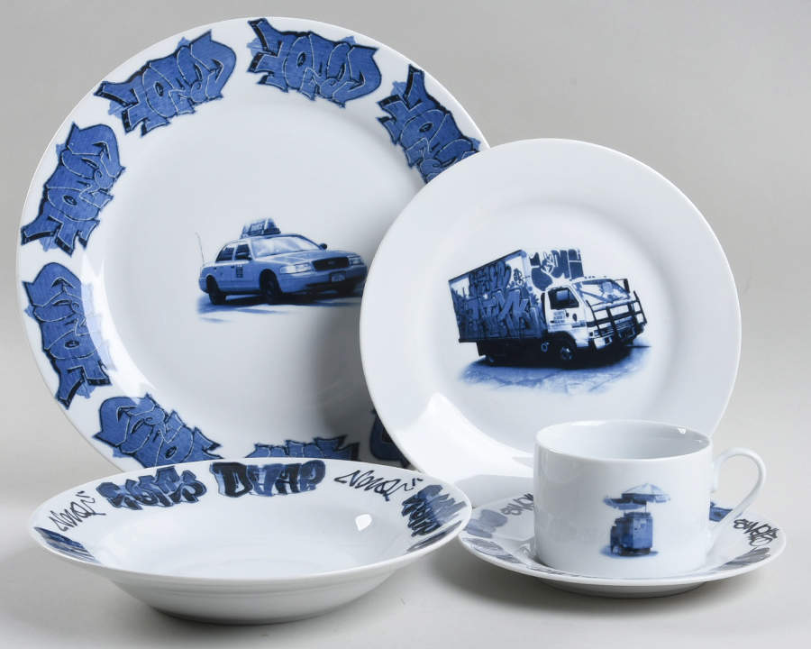 New York Delft 5 Piece Place Setting by Lovegrove & Repucci-1
