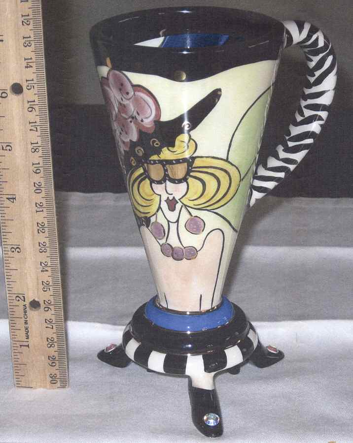 Aunt Gertie Footed Mug by Lynda Corneille-1