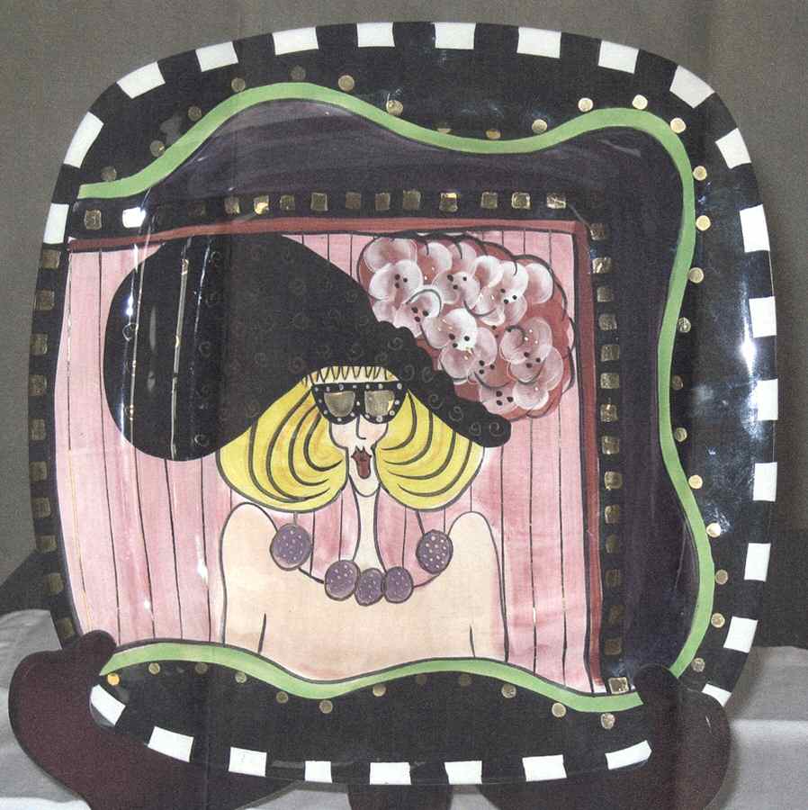 Aunt Gertie Dinner Plate by Lynda Corneille-1