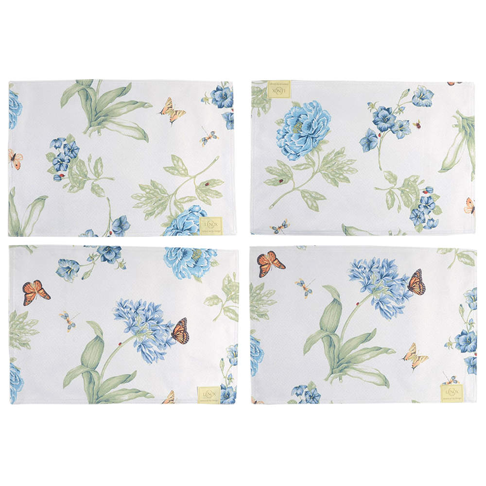 Butterfly Meadow Blue Placemat Set - Set of 4 by Lenox-1