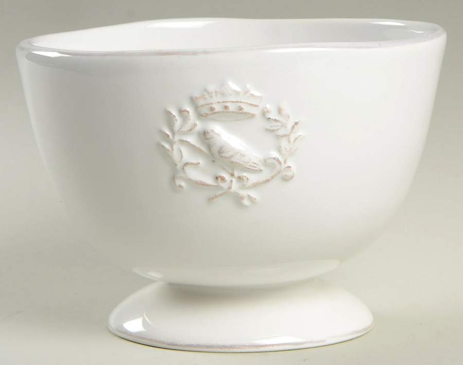 Bird & Crown Footed Soup/Cereal Bowl by Lone Elm Studios-1