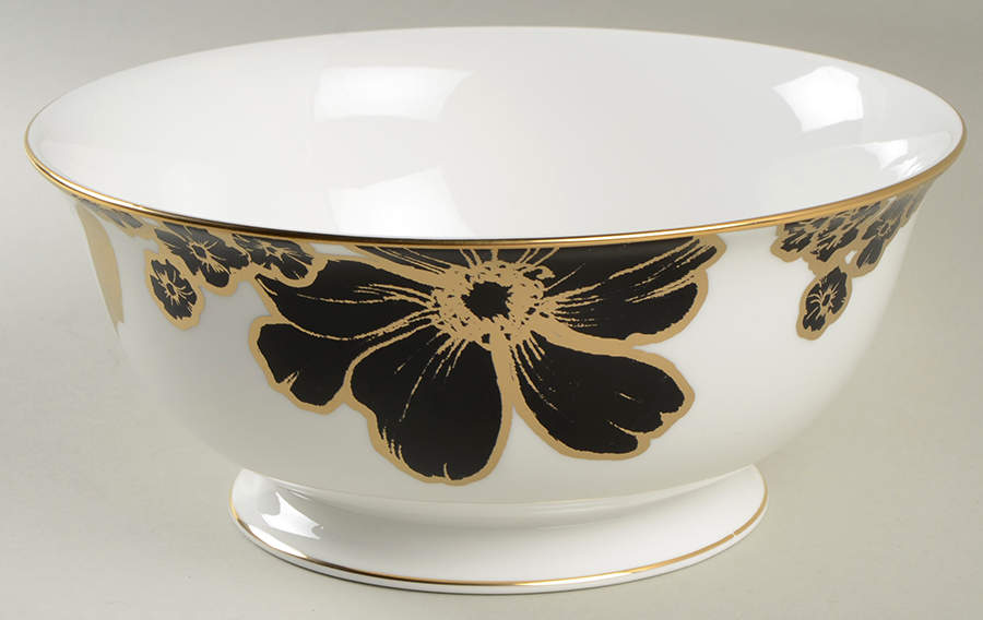 Minstrel Gold 8" Round Serving Bowl by Lenox-1