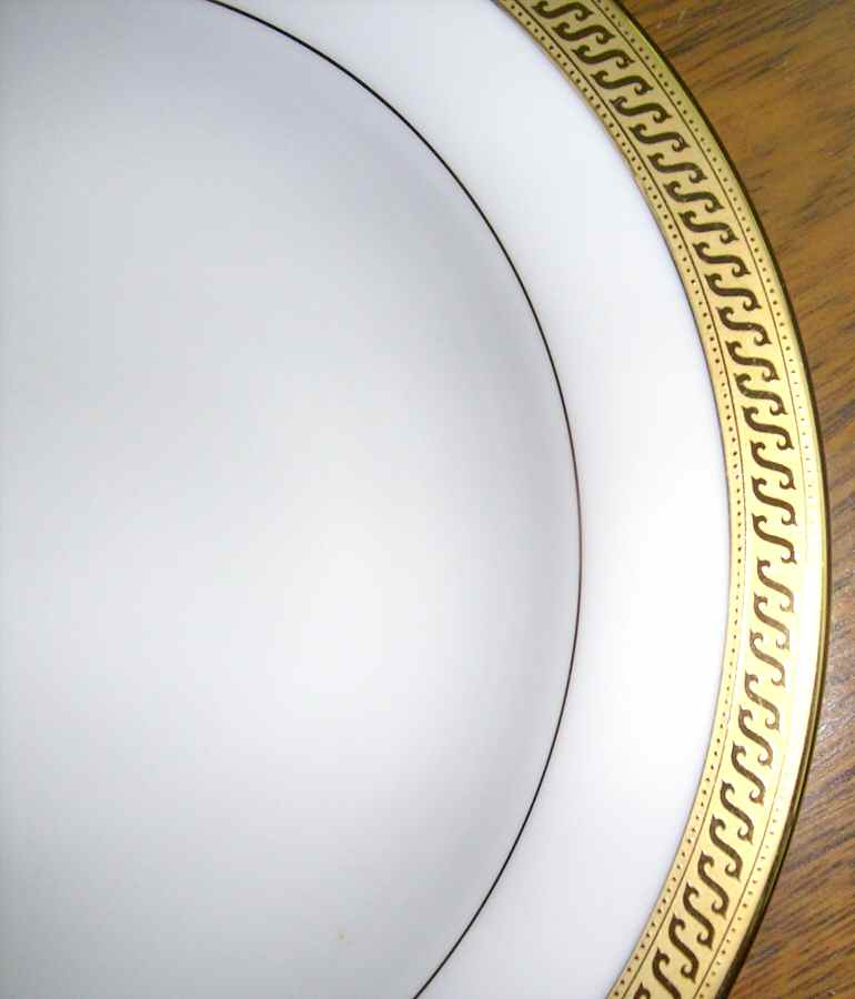 Gold on Gold Dinner Plate by Laklain-1