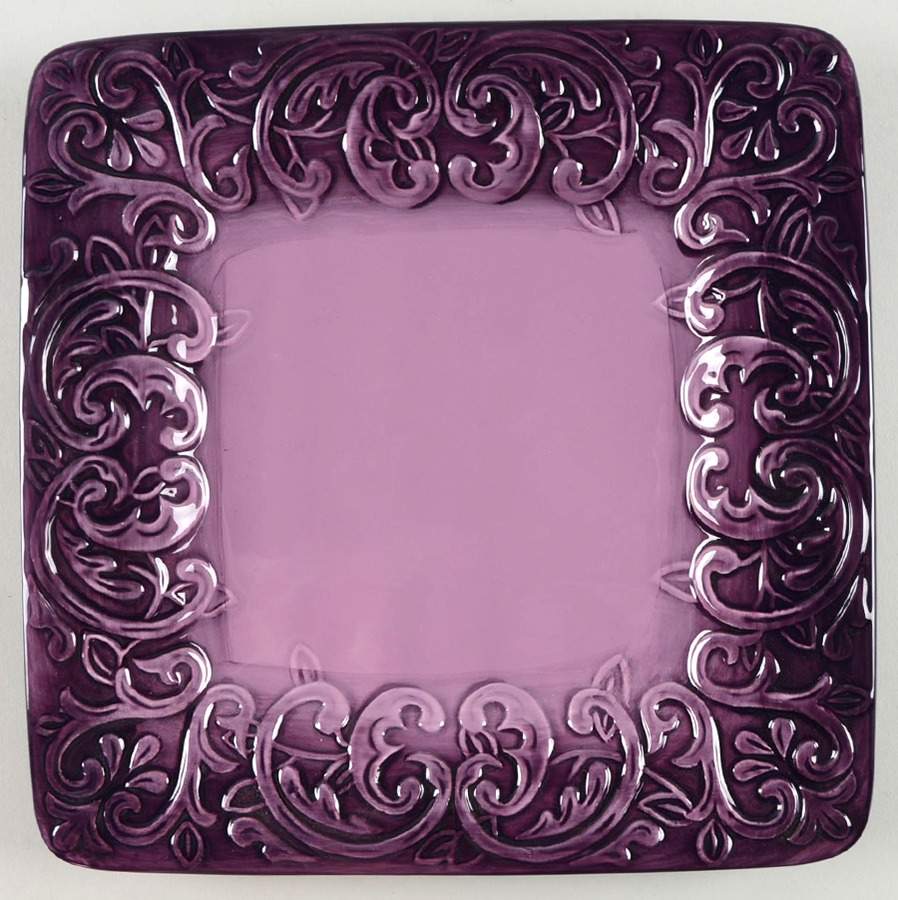 Moroccan Nights Square Dinner Plate by Laurie Gates-1
