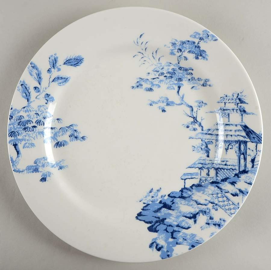 Toile Tale Sky Blue Dinner Plate by Lenox-1