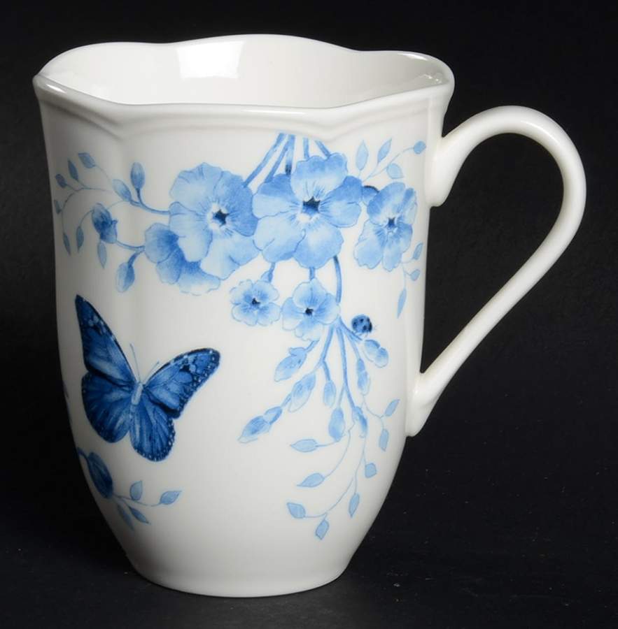 Butterfly Meadow Toile Blue(Turquoise) Mug by Lenox-1