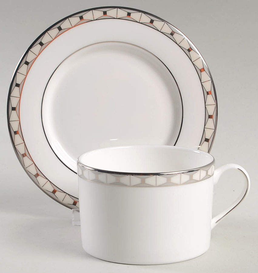 Signature Spade Flat Cup & Saucer Set by Lenox-1