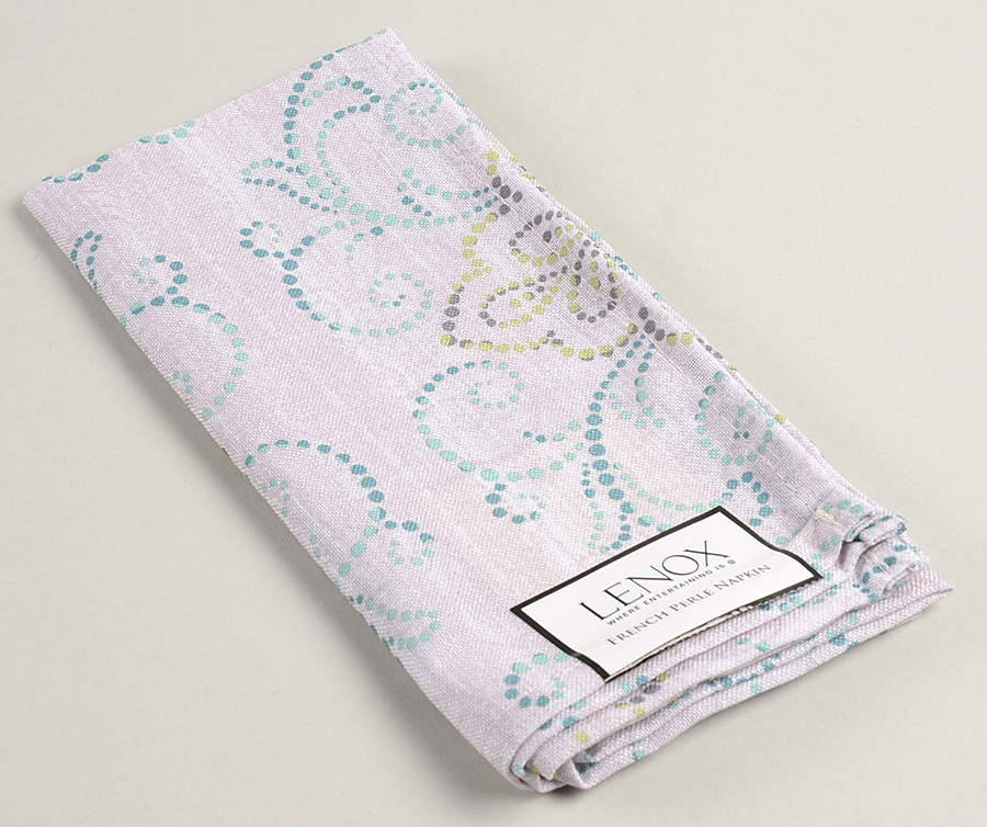 French Perle Charm Cloth Napkin by Lenox-1