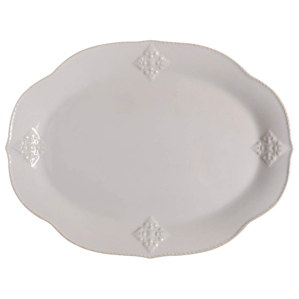 French Perle Charm 16" Oval Serving Platter by Lenox-1