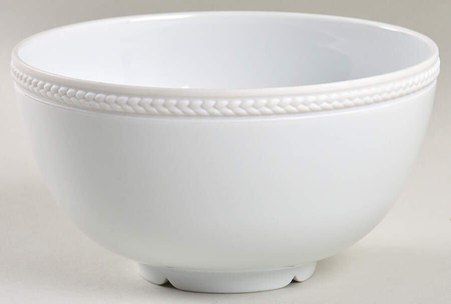 Soie Tressee White Coupe Cereal Bowl by L'Objet-1