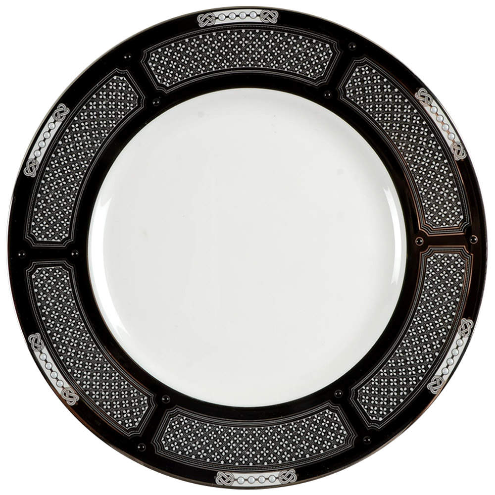 Hancock Platinum White Accent Luncheon Plate by Lenox-1