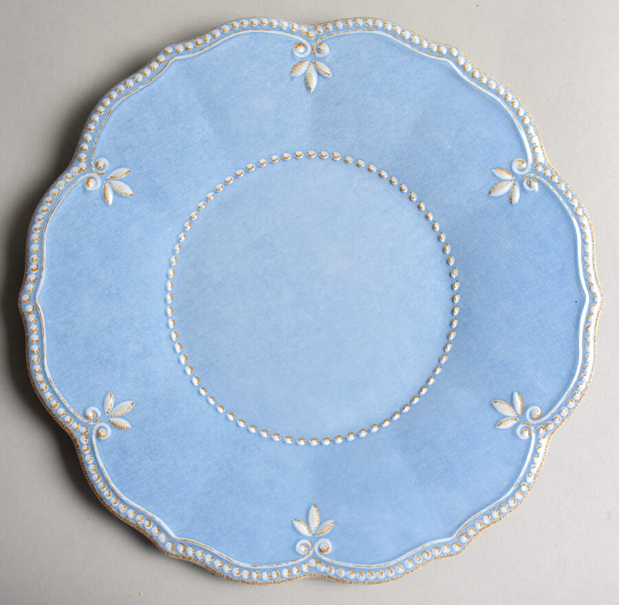 French Perle Robins Egg Blue Melamine Dinner Plate by Lenox-1