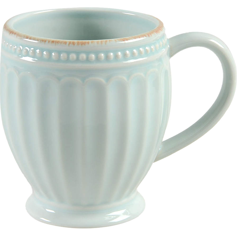 French Perle Groove Ice Blue Mug by Lenox-1
