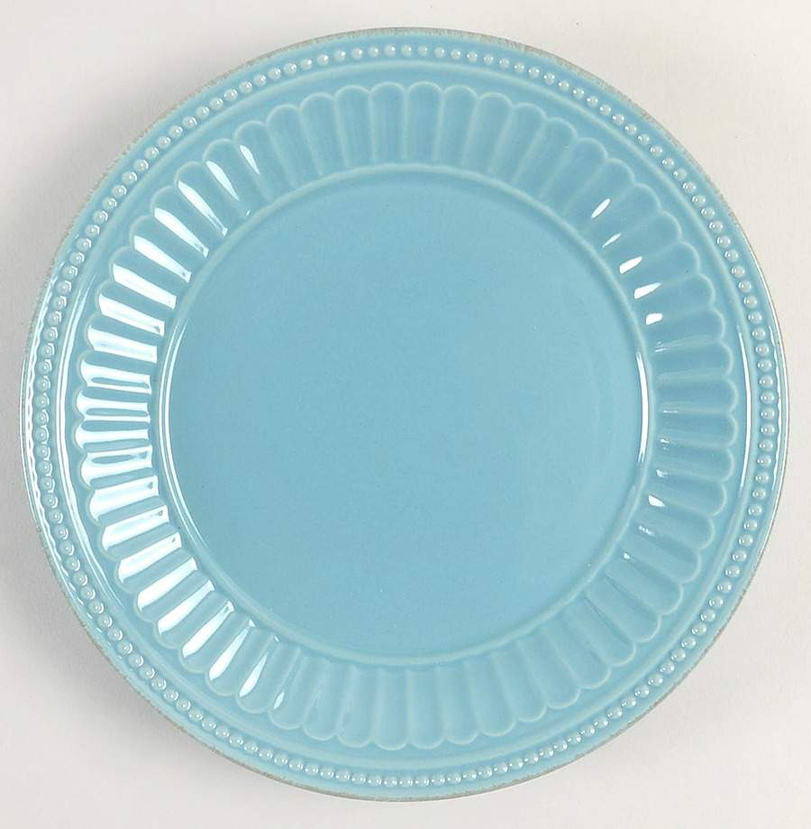 French Perle Groove Bluebell Salad/Dessert Plate by Lenox-1