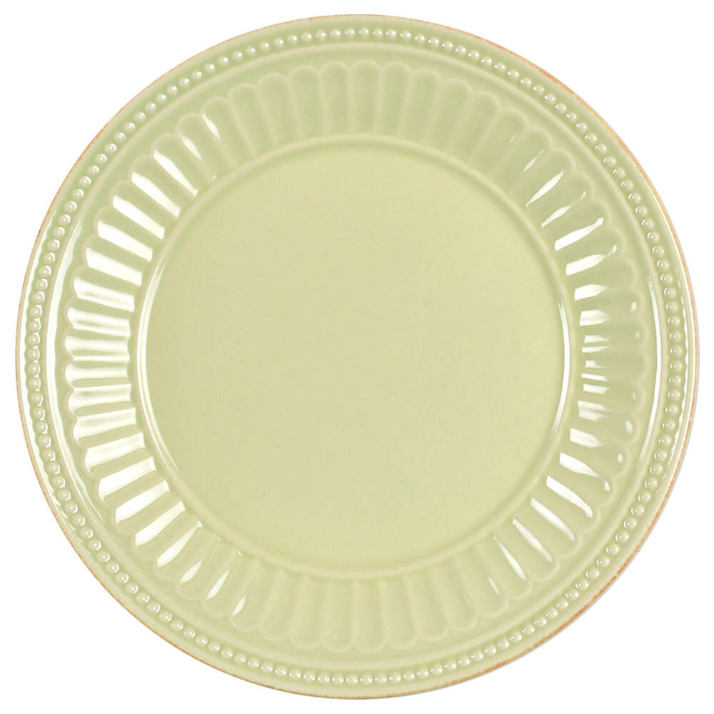 French Perle Groove Pistachio Salad/Dessert Plate by Lenox-1