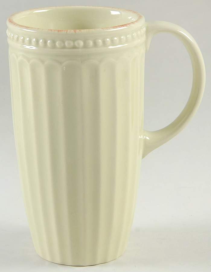 French Perle Groove Pistachio Tall Mug by Lenox-1