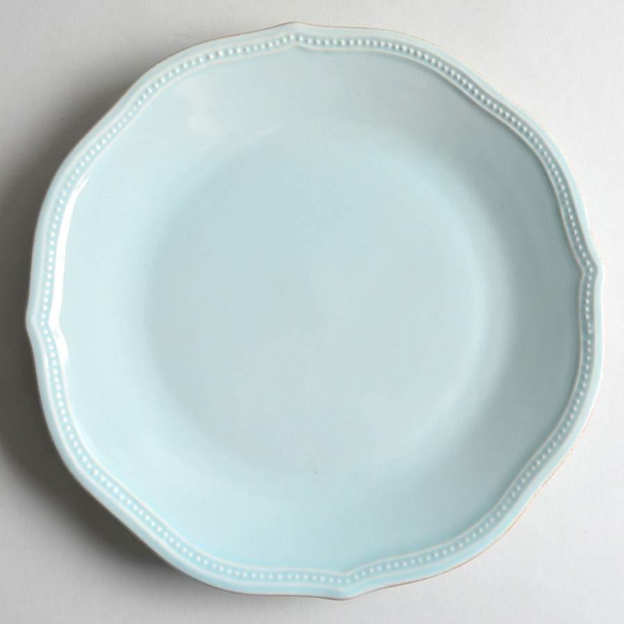 French Perle Bead Ice Blue Dinner Plate by Lenox-1